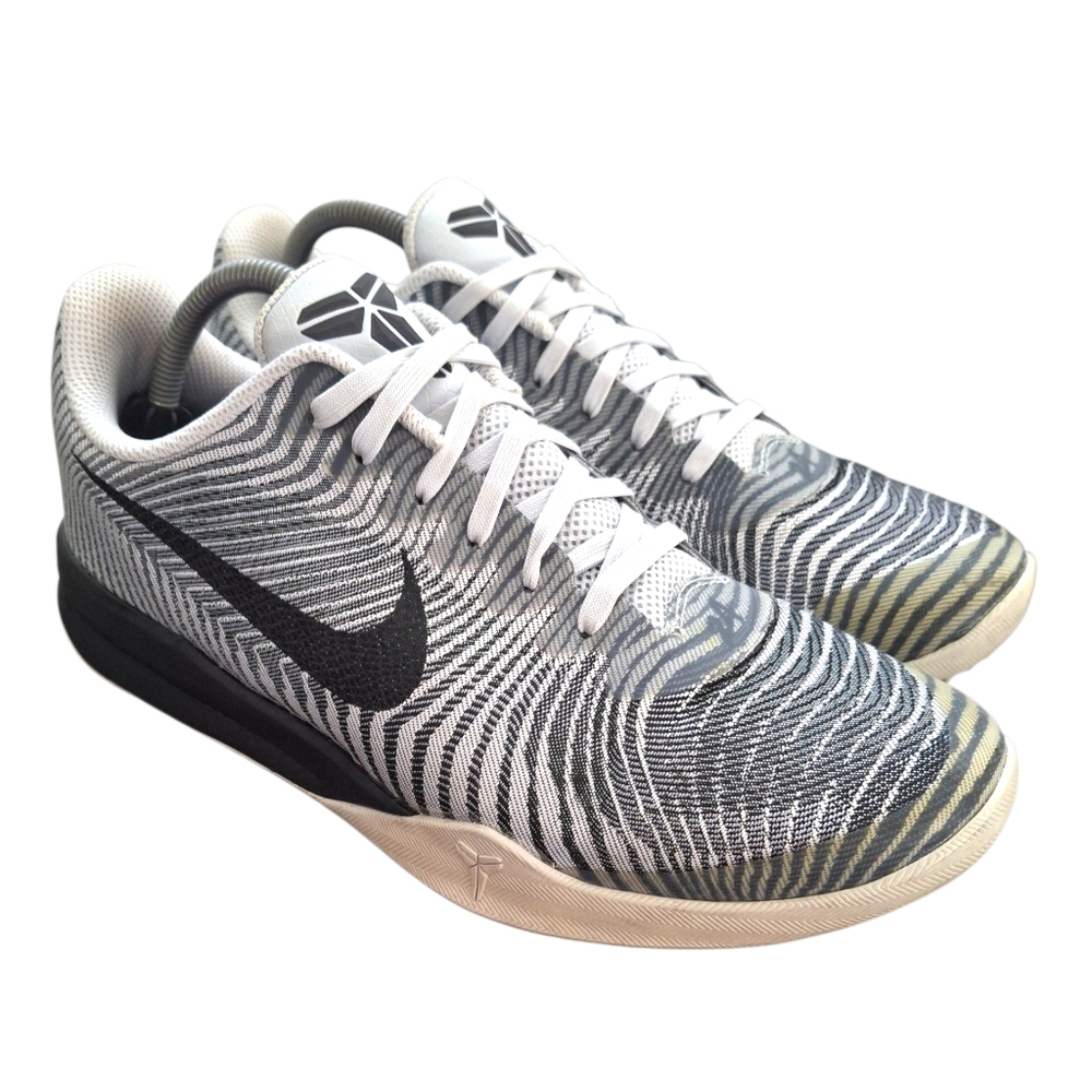 Nike Kobe KB Mentality 2 Wolf Grey Black Basketball 818952-100 Mens Size 10